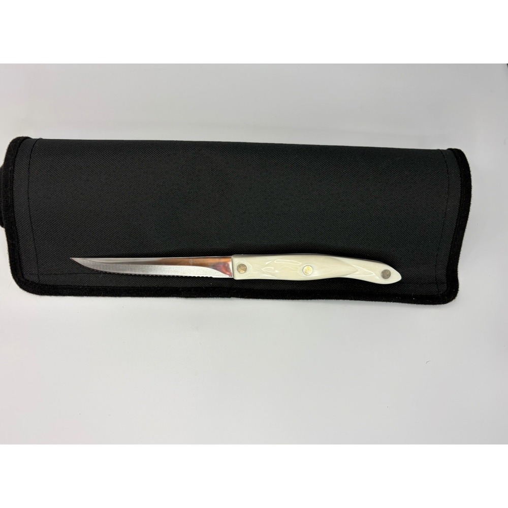 CUTCO #1721 KB-4.75" Serrated Blade-Pearl White Handle Knife/READ